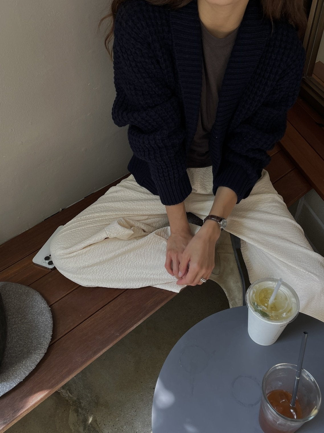 Shawl Collar Wool Cardigan