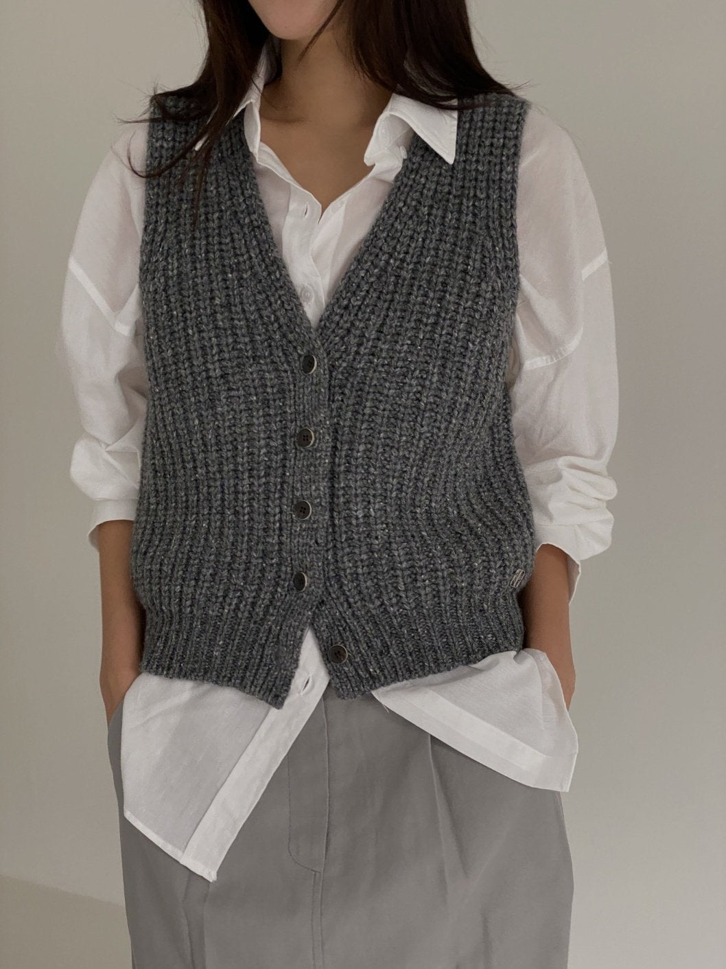 Wool Rib Vest