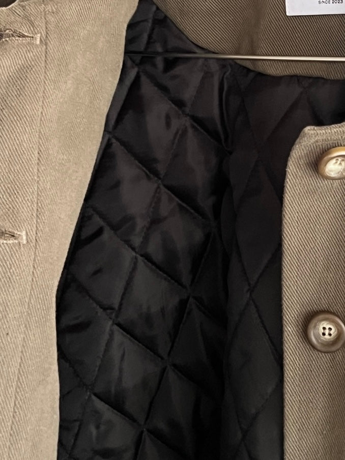 Twill Blouson With Quilted Lining
