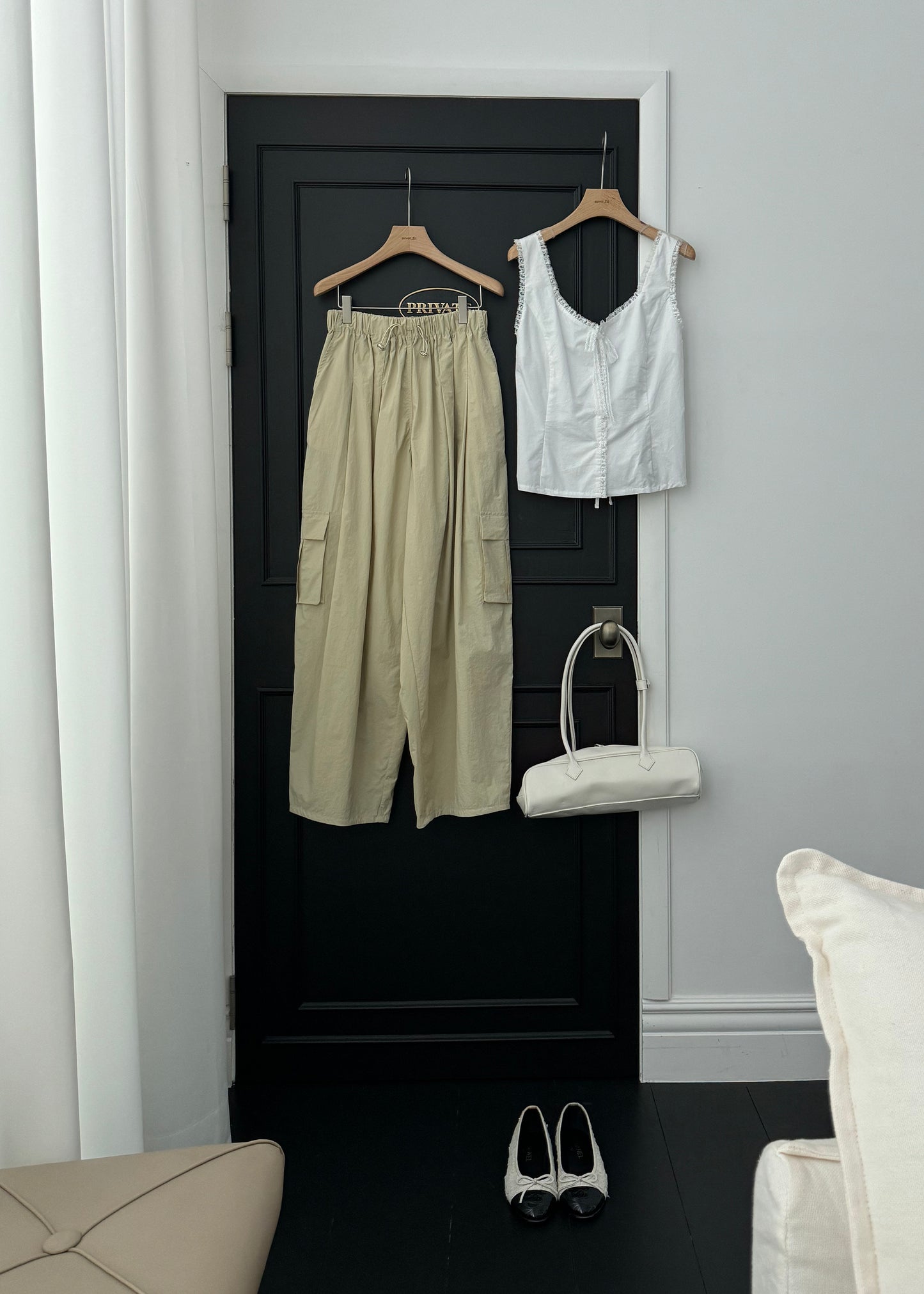 <Essential> Fly Wide Leg Cargo