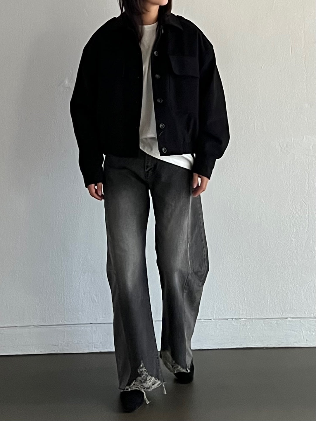 Twill Blouson With Quilted Lining