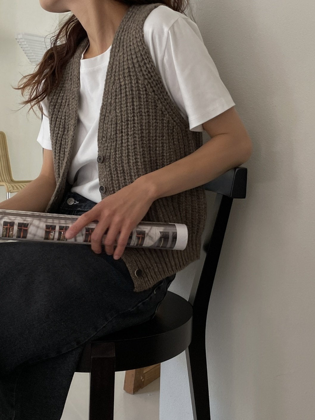 Wool Rib Vest