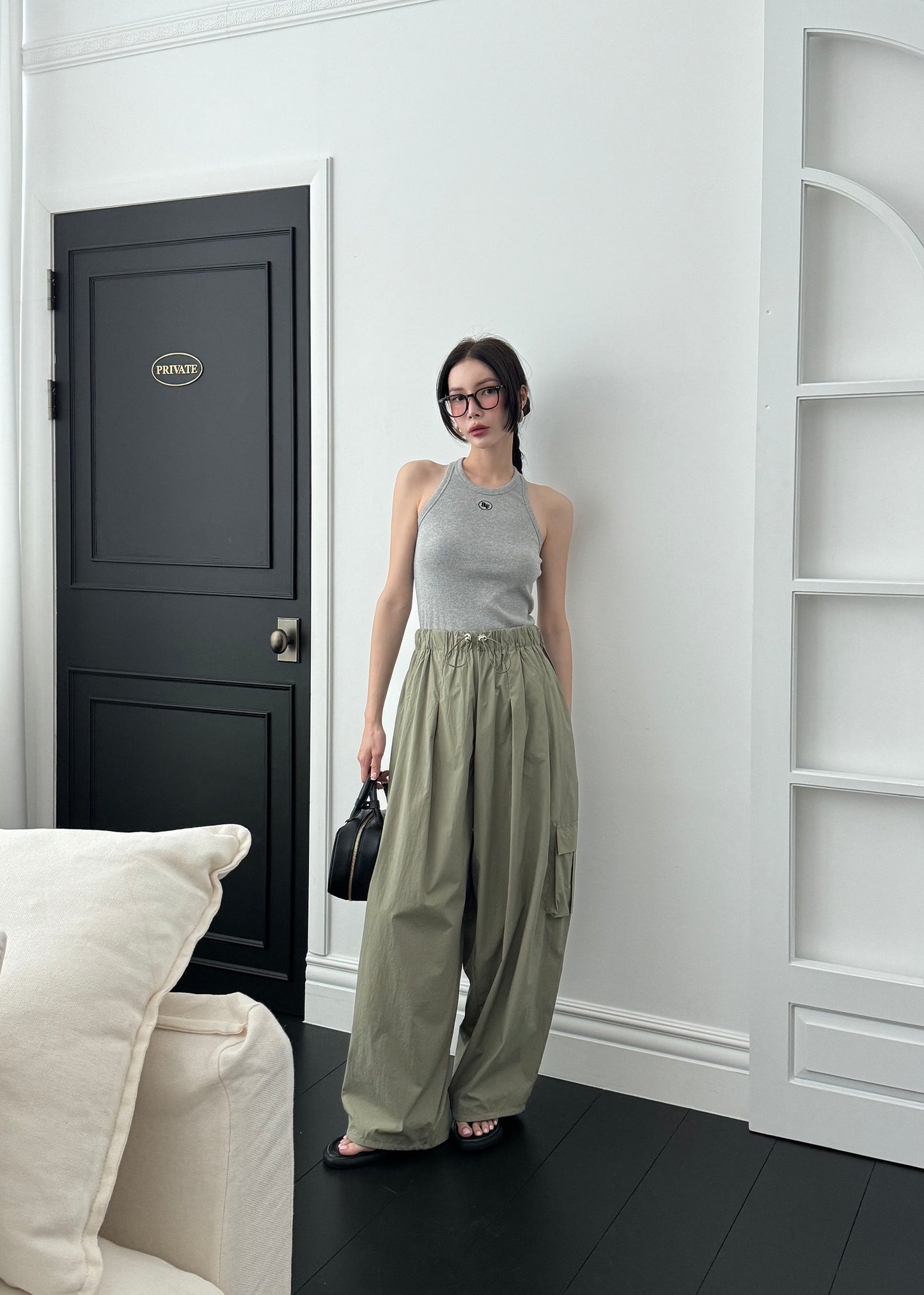 <Essential> Fly Wide Leg Cargo