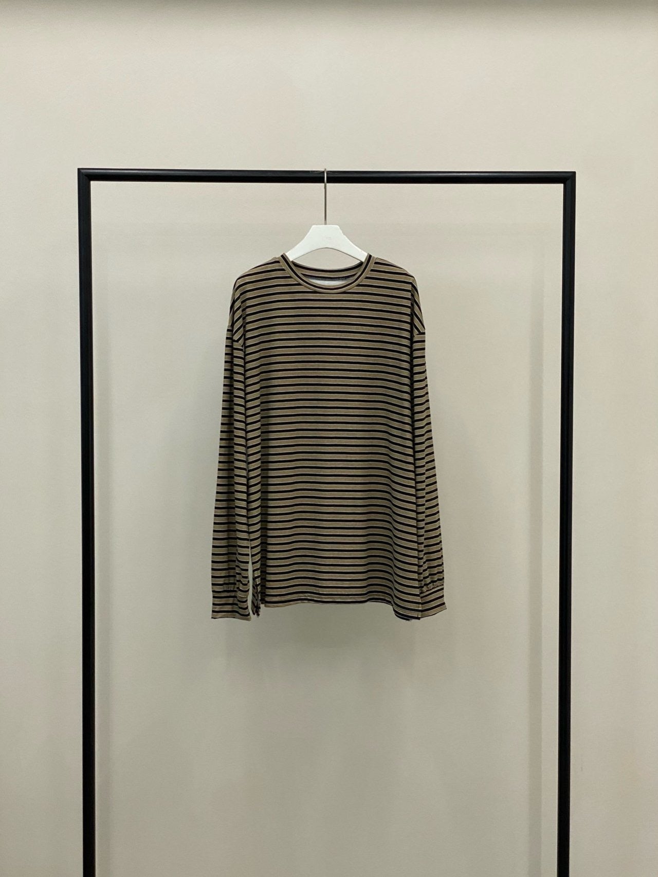 <Essential> Cotton Stripe Boyfriend T