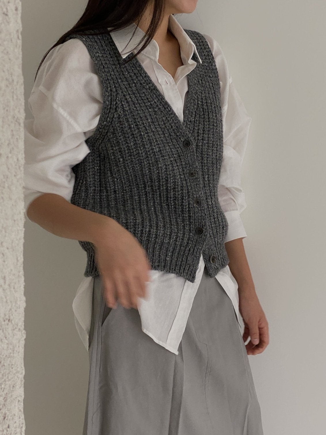 Wool Rib Vest