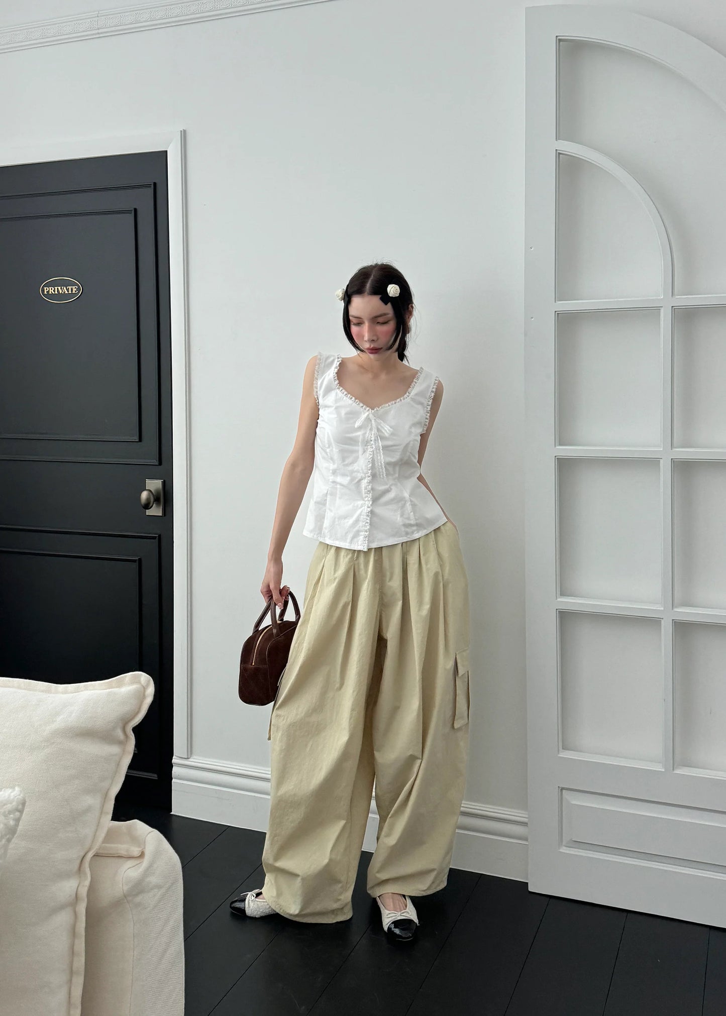 <Essential> Fly Wide Leg Cargo