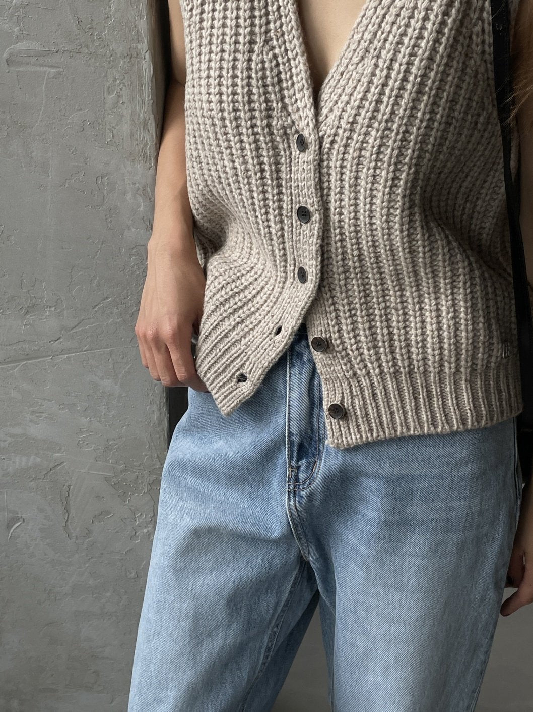 Wool Rib Vest