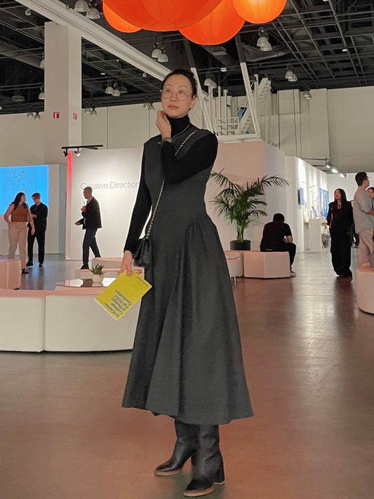 Wool / Rayon Suiting Dress