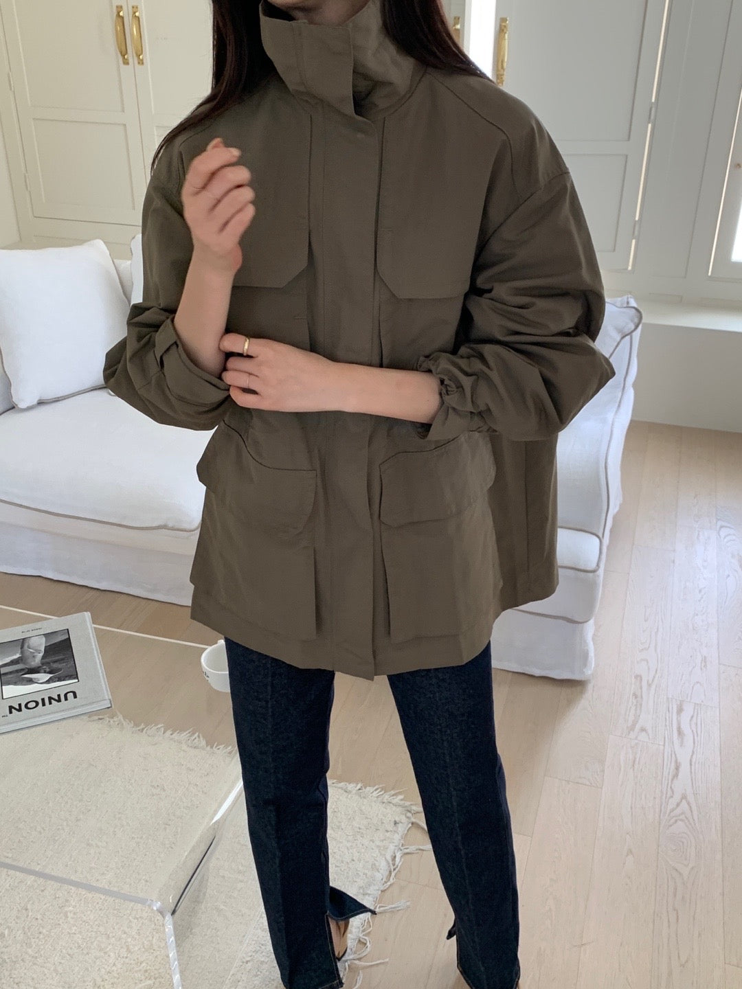 Autumn Nylon Utility Parka