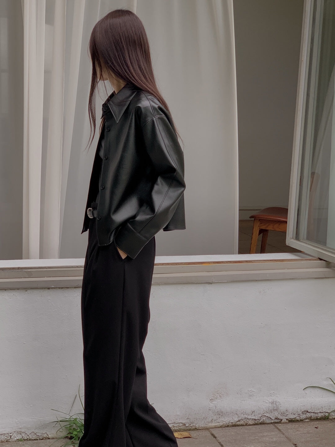 Vegan Leather Shacket