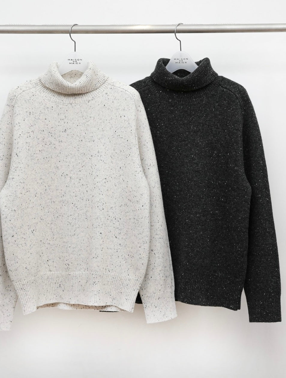 Nep Wool Turtleneck Sweater