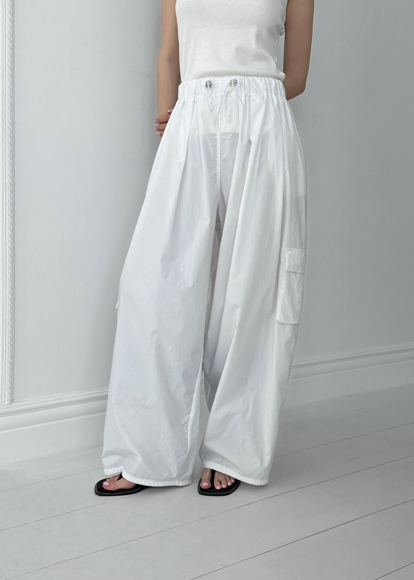 <Essential> Fly Wide Leg Cargo