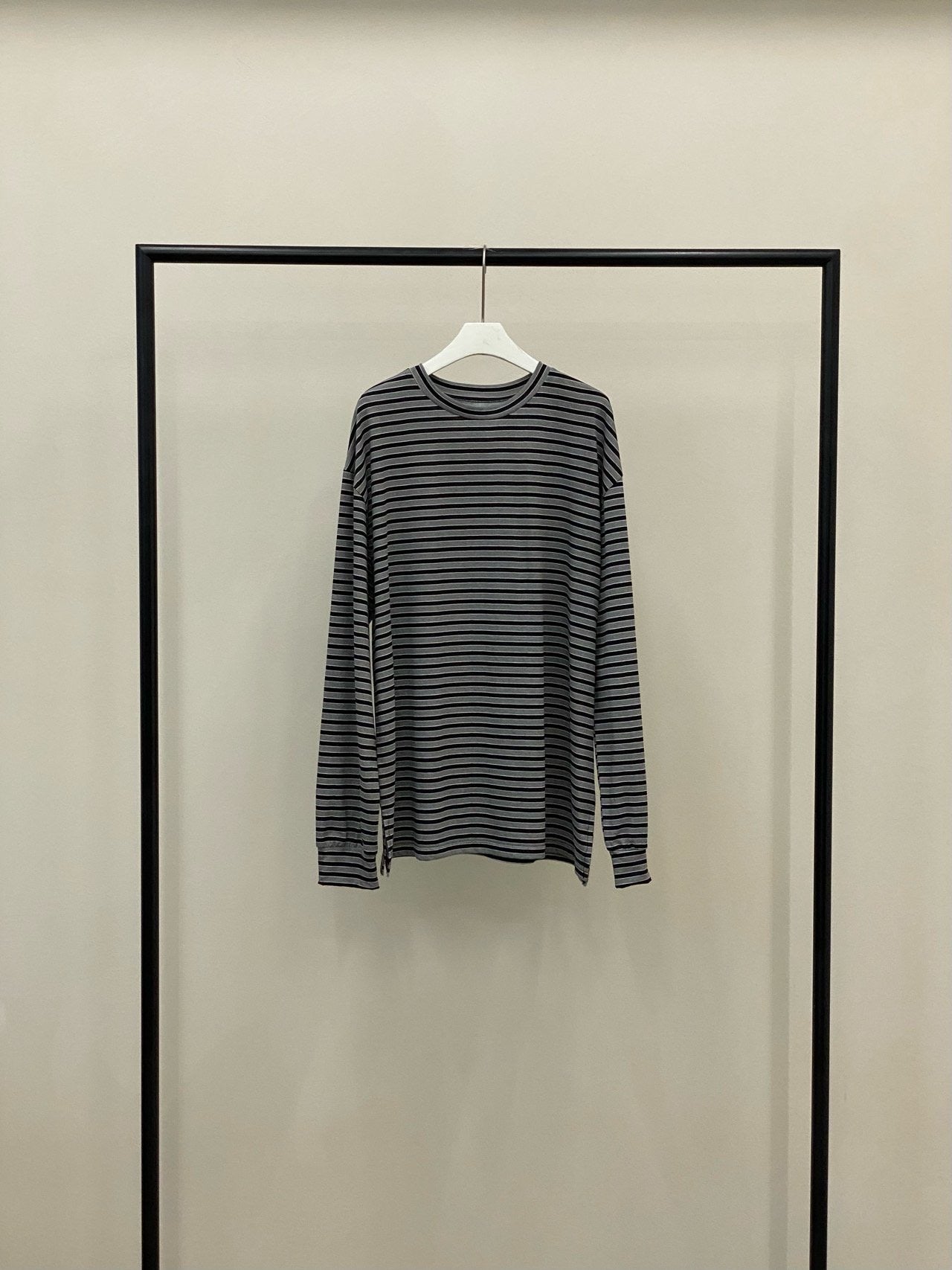 <Essential> Cotton Stripe Boyfriend T