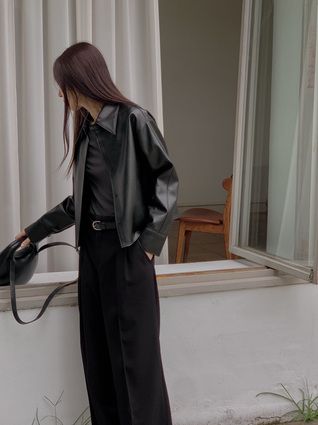 Vegan Leather Shacket