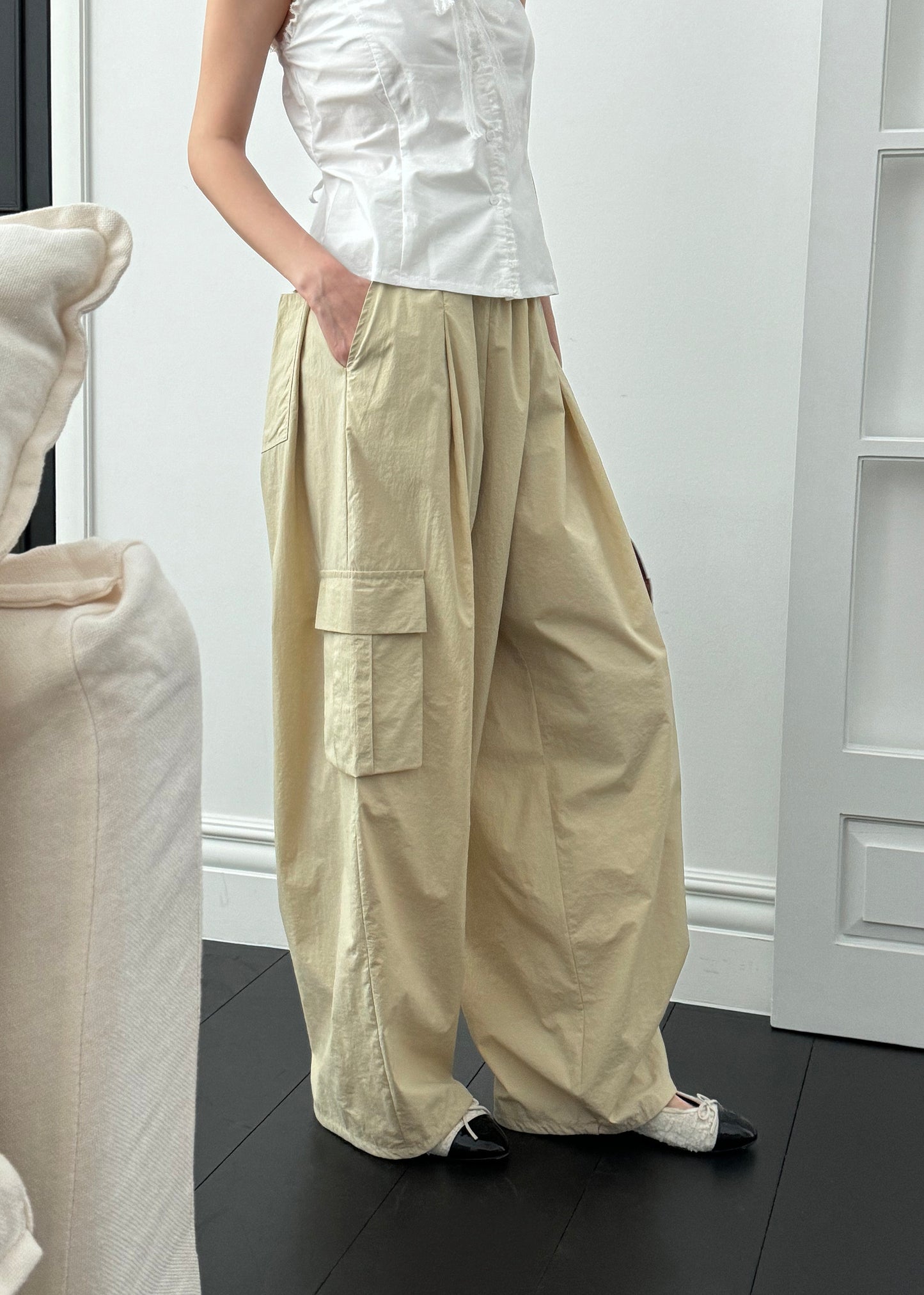 <Essential> Fly Wide Leg Cargo