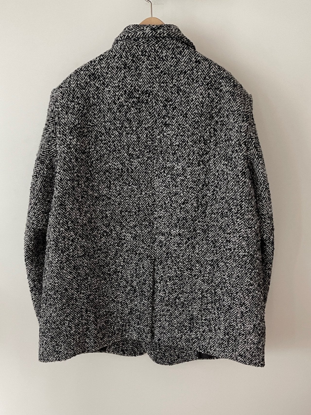 Wool Herringbone Blazer Coat