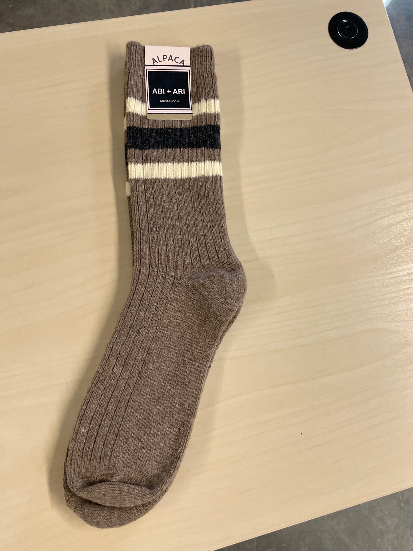 Alpaca Blend Stripe Socks