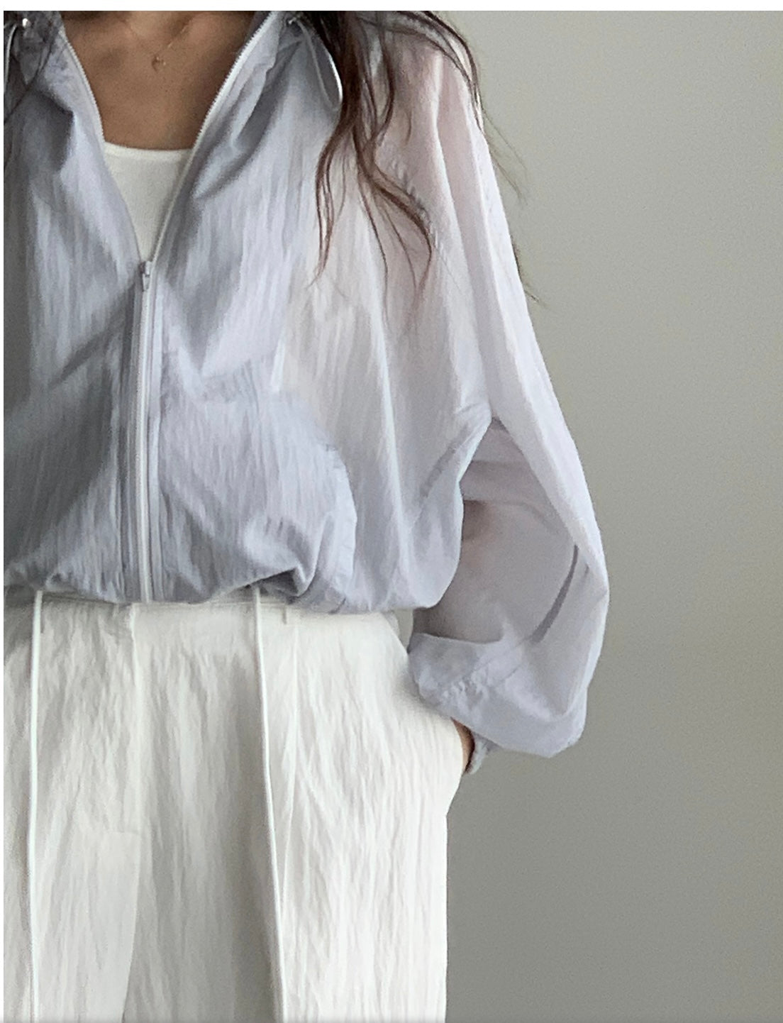 Tissue Nylon Windbreaker