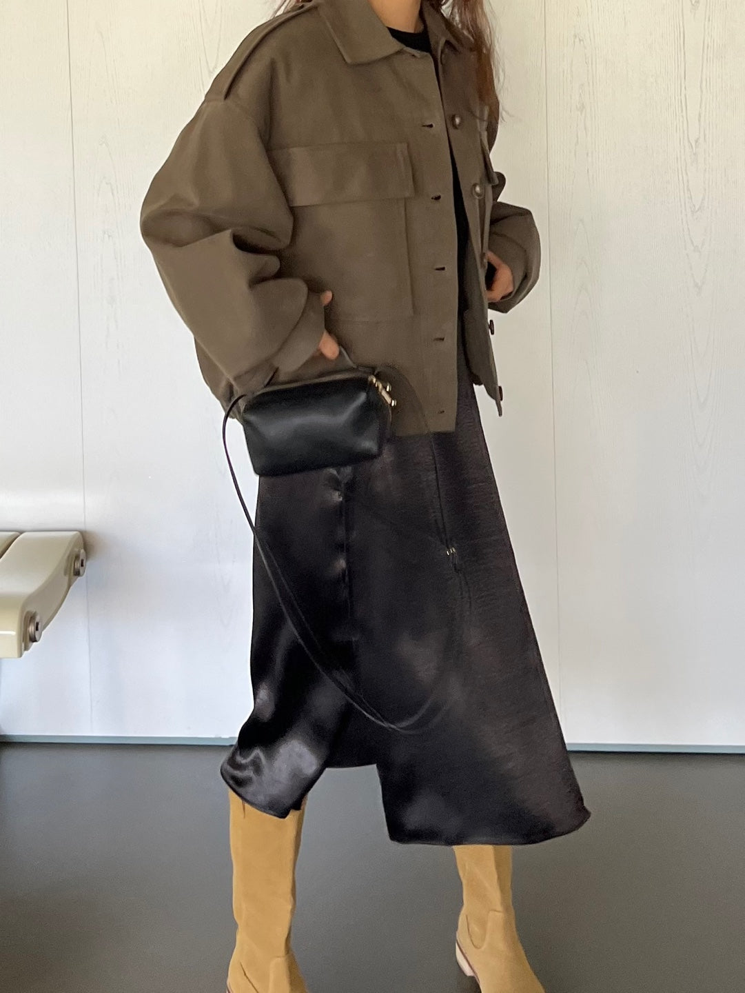 Twill Blouson With Quilted Lining