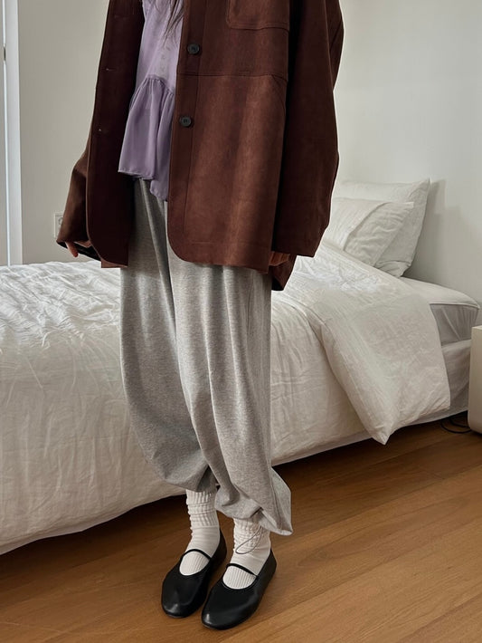 <Essential> Softy Wide Leg Jogger