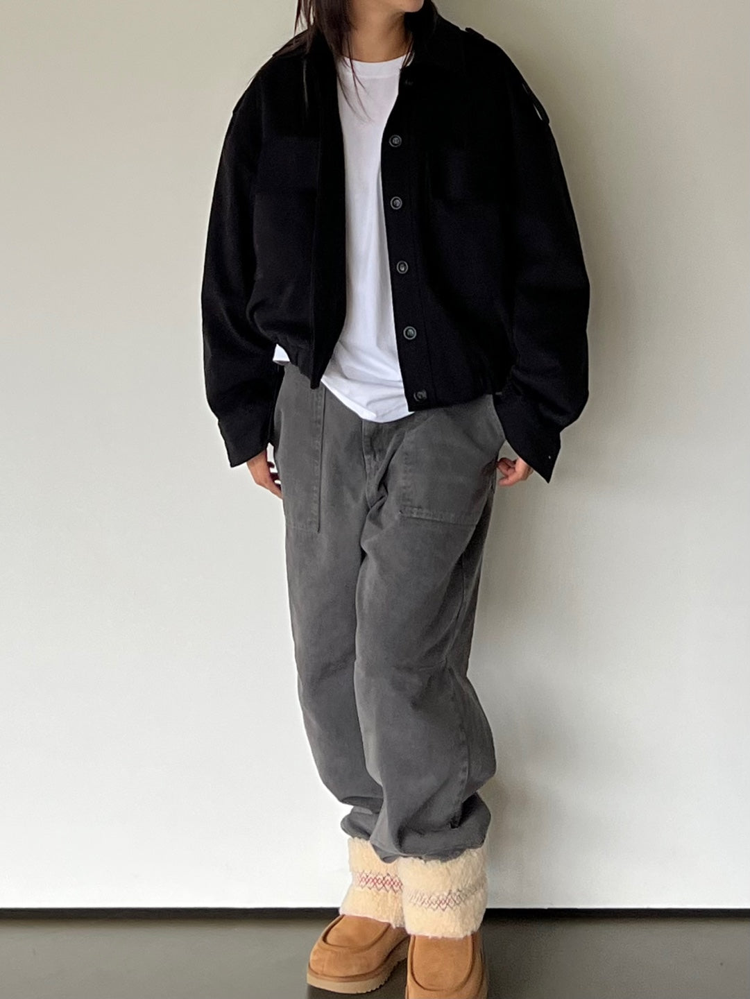 Twill Blouson With Quilted Lining