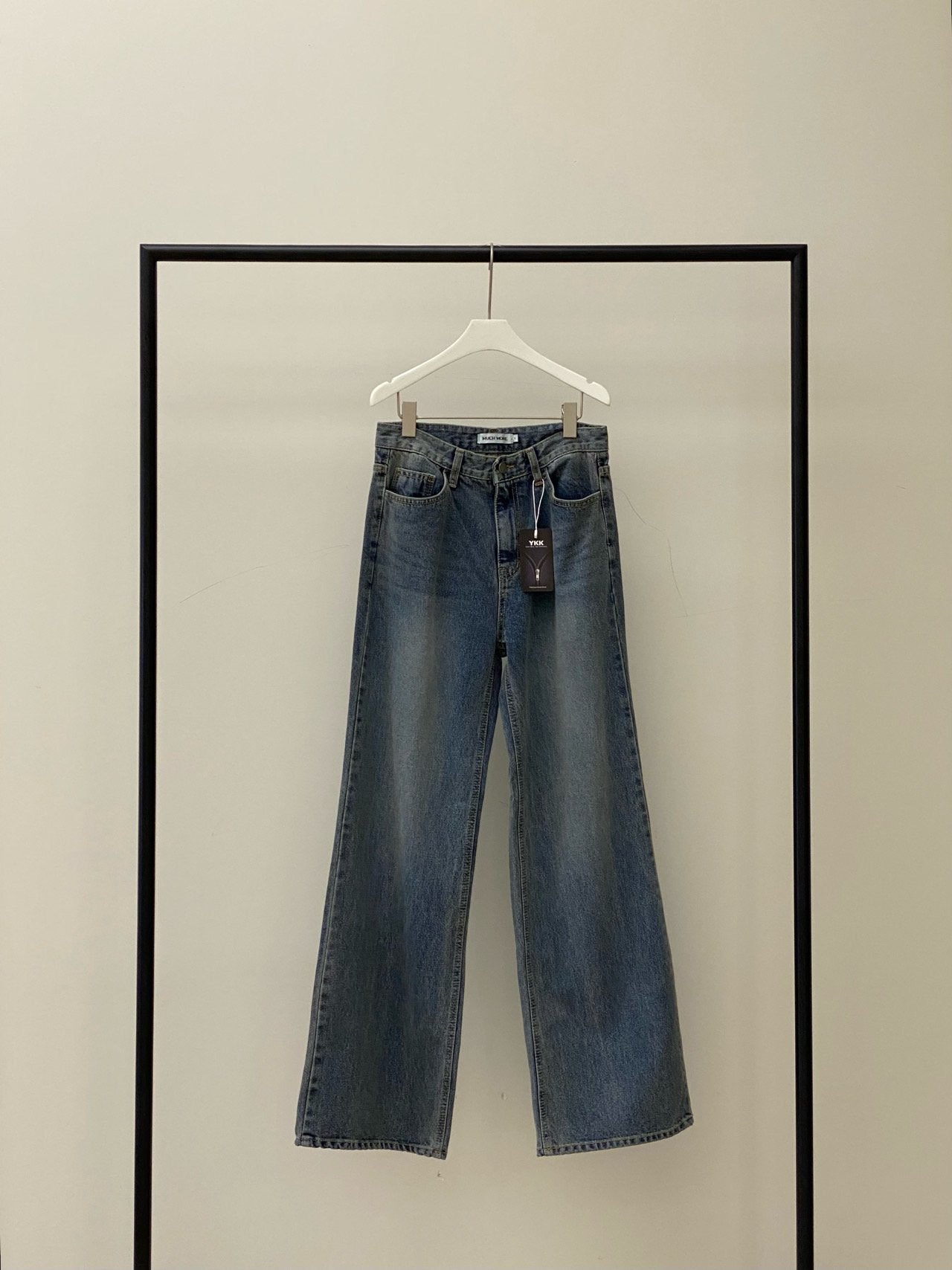 Semi Wide Relaxed Straight Leg Denim
