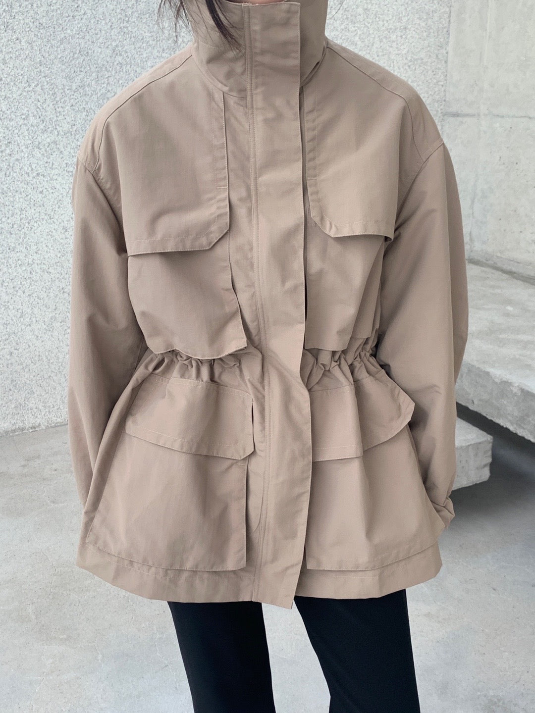 Autumn Nylon Utility Parka