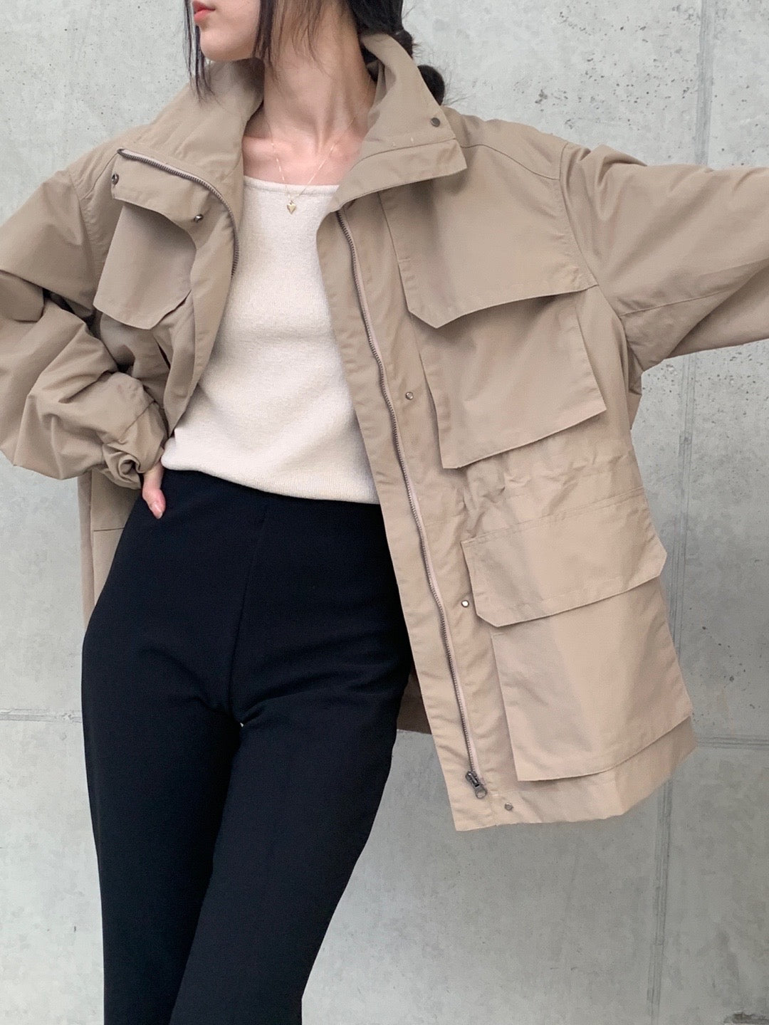 Autumn Nylon Utility Parka