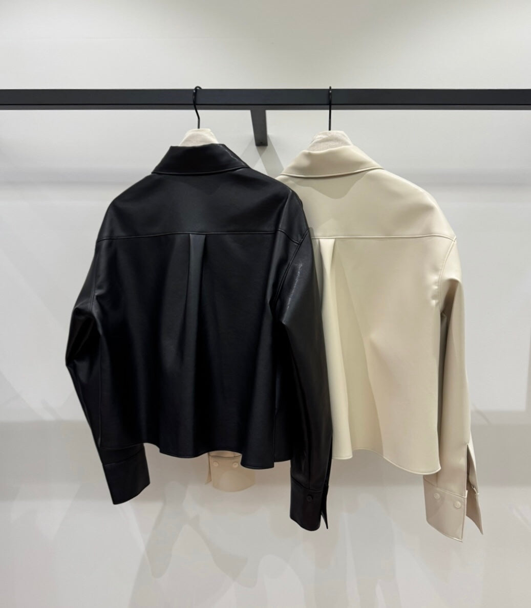 Vegan Leather Shacket