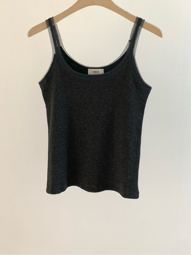 <Essential> Tulle Edged Camisole