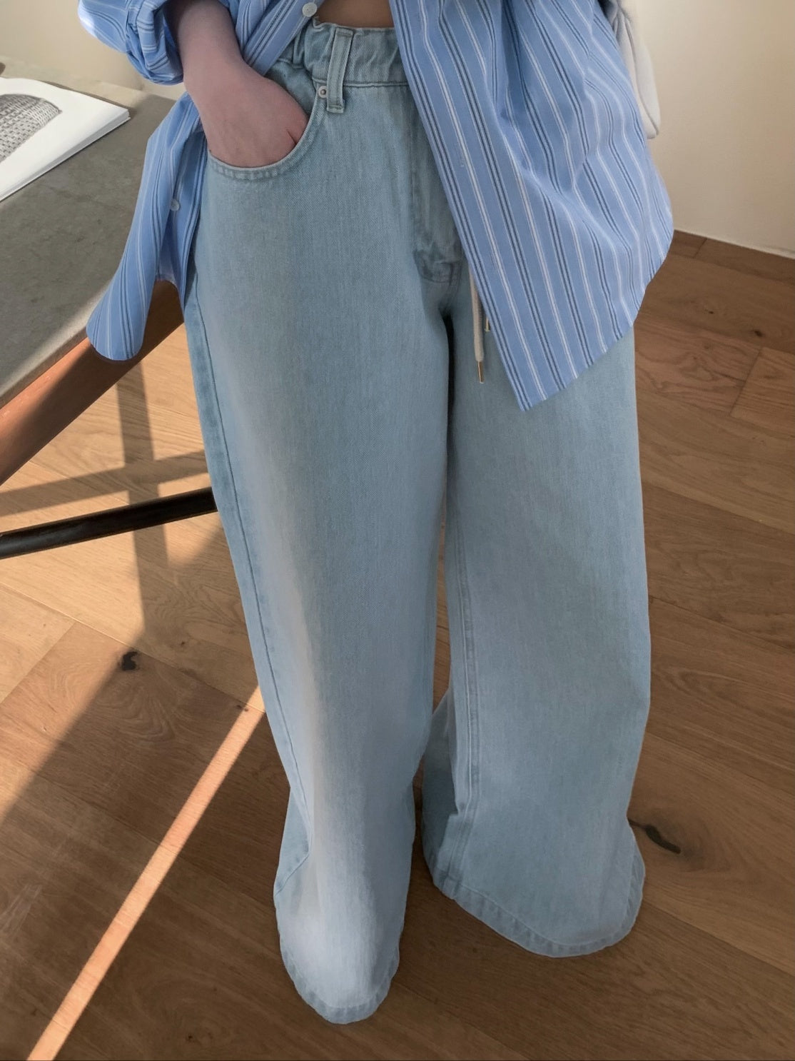 Uber Wide Denim Pants