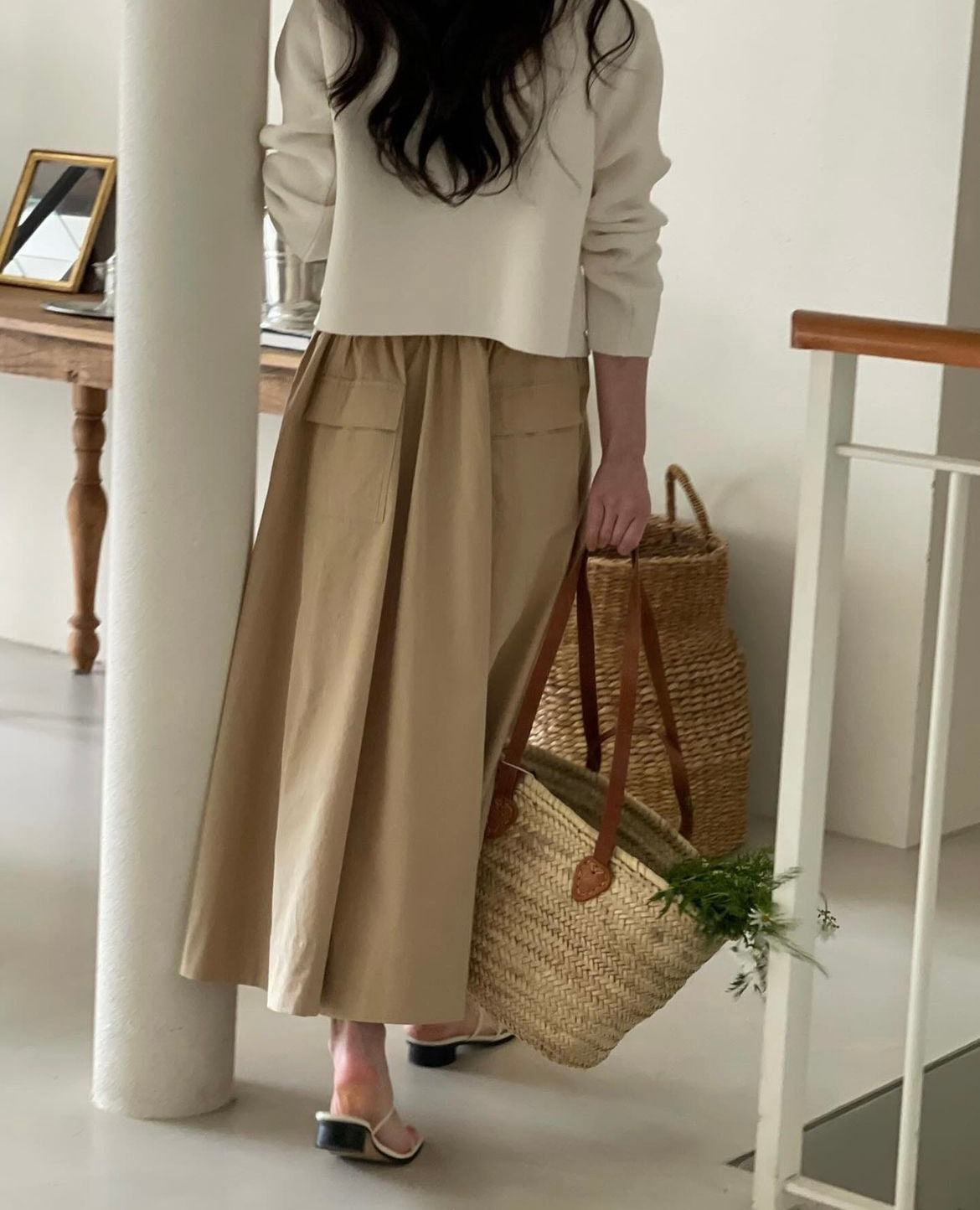 Cotton Flared Skirt
