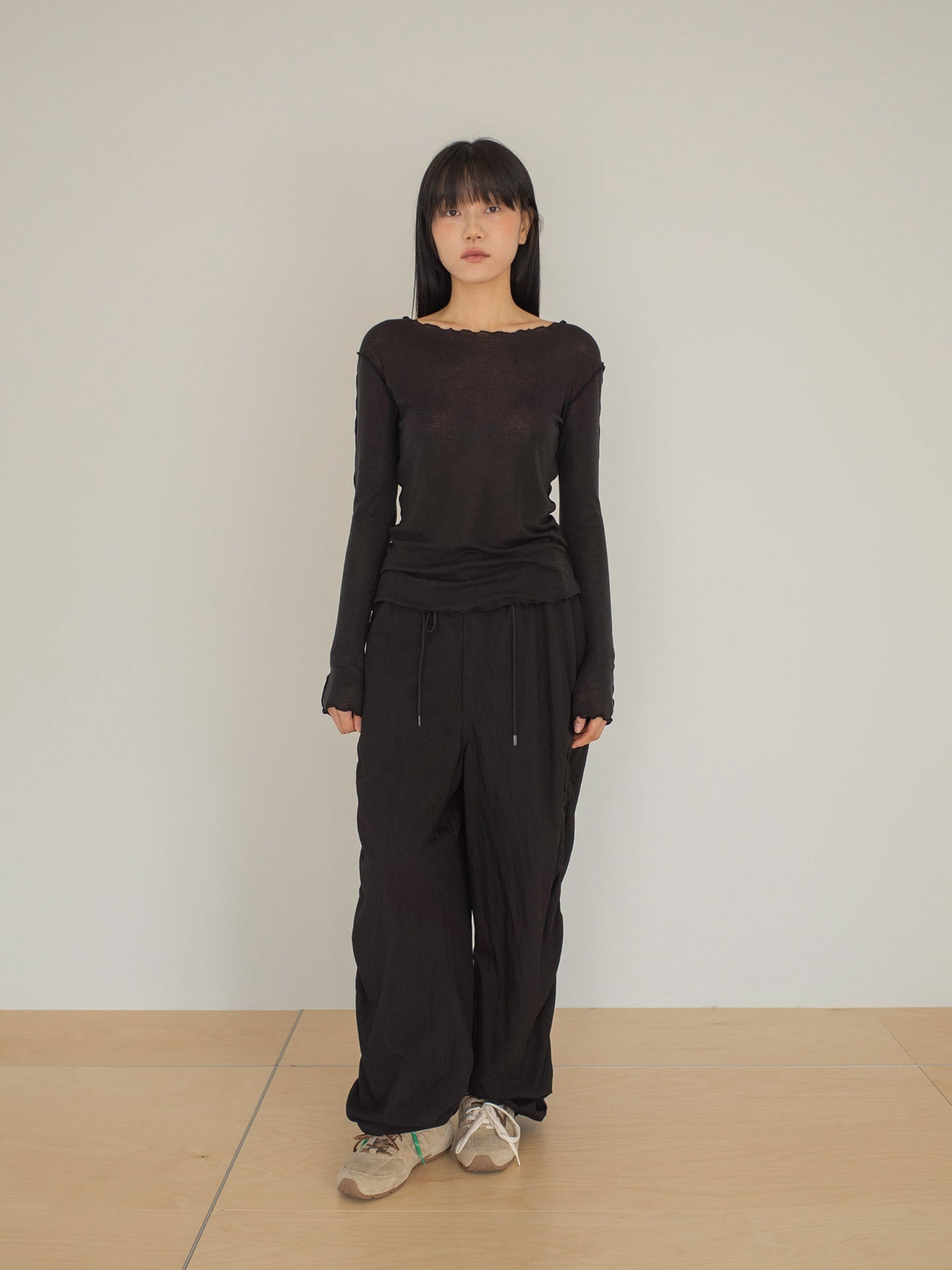 <Essential> Wave Edge Long Sleeve T - Best seller