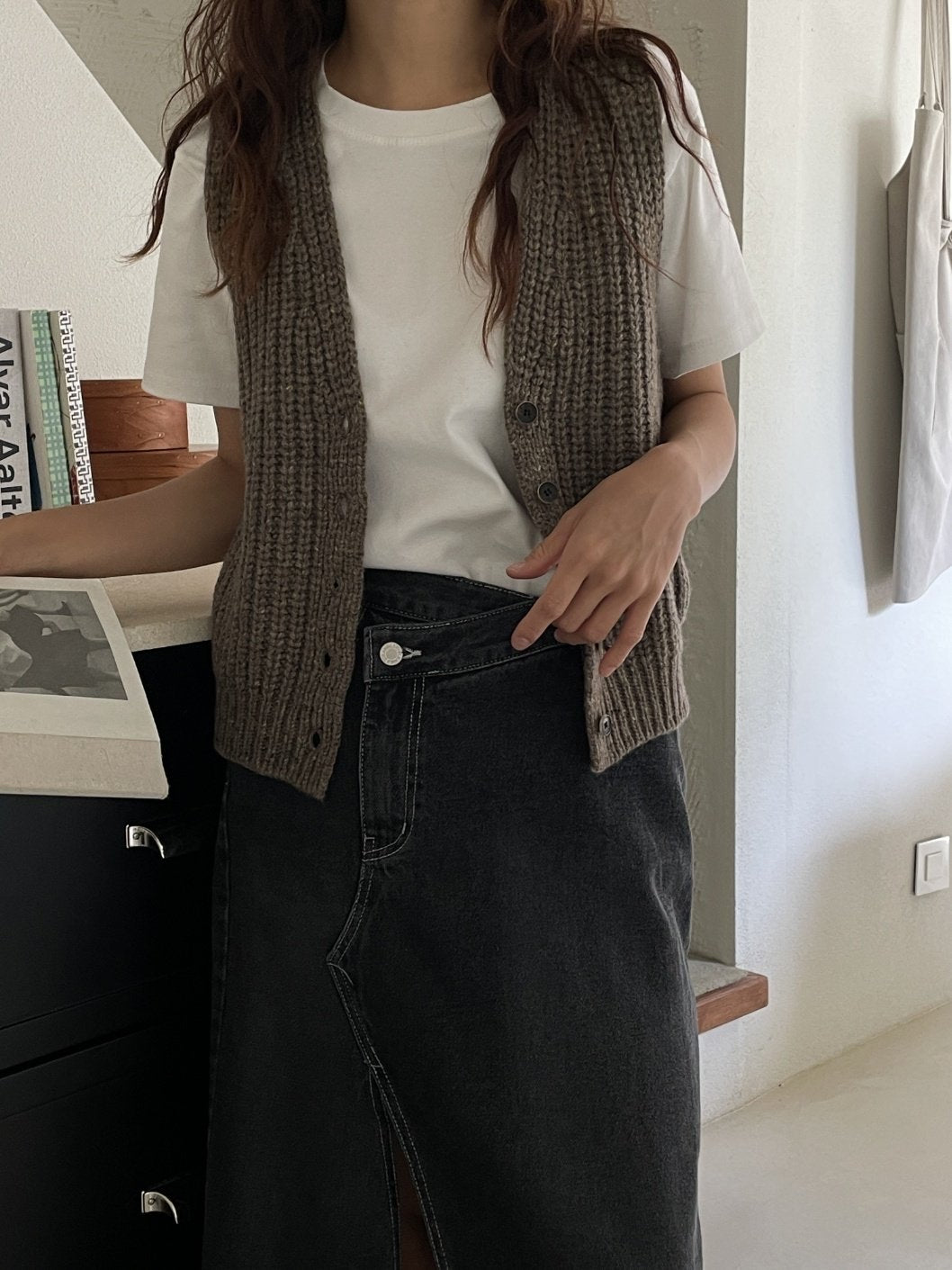 Wool Rib Vest