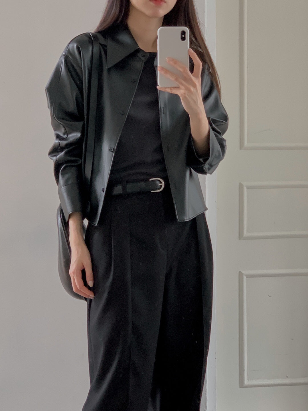 Vegan Leather Shacket