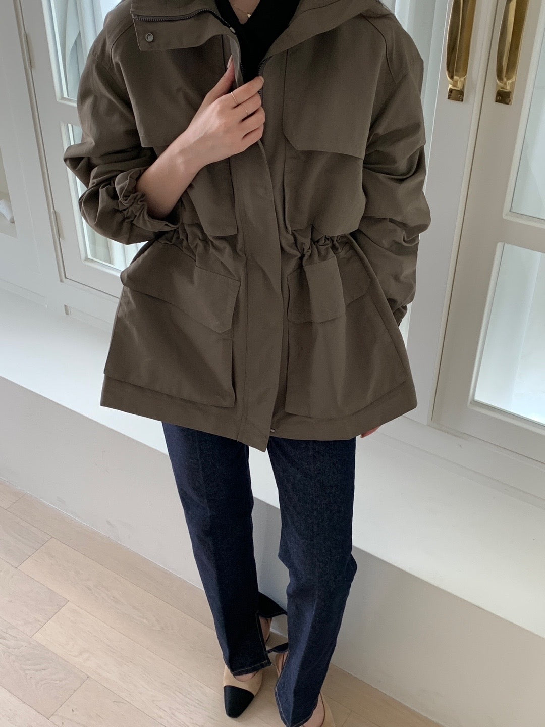 Autumn Nylon Utility Parka