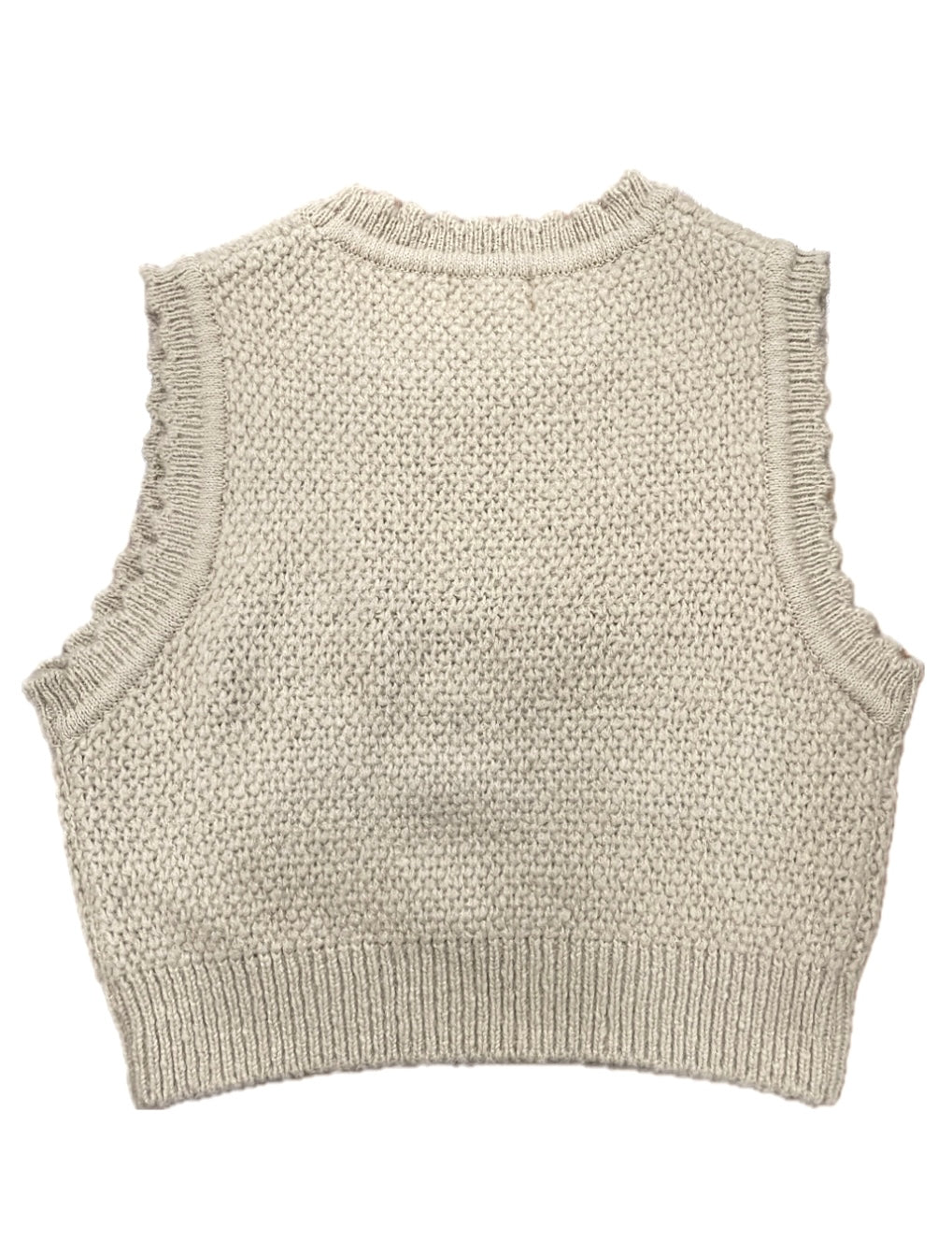Cropped Wool Vest