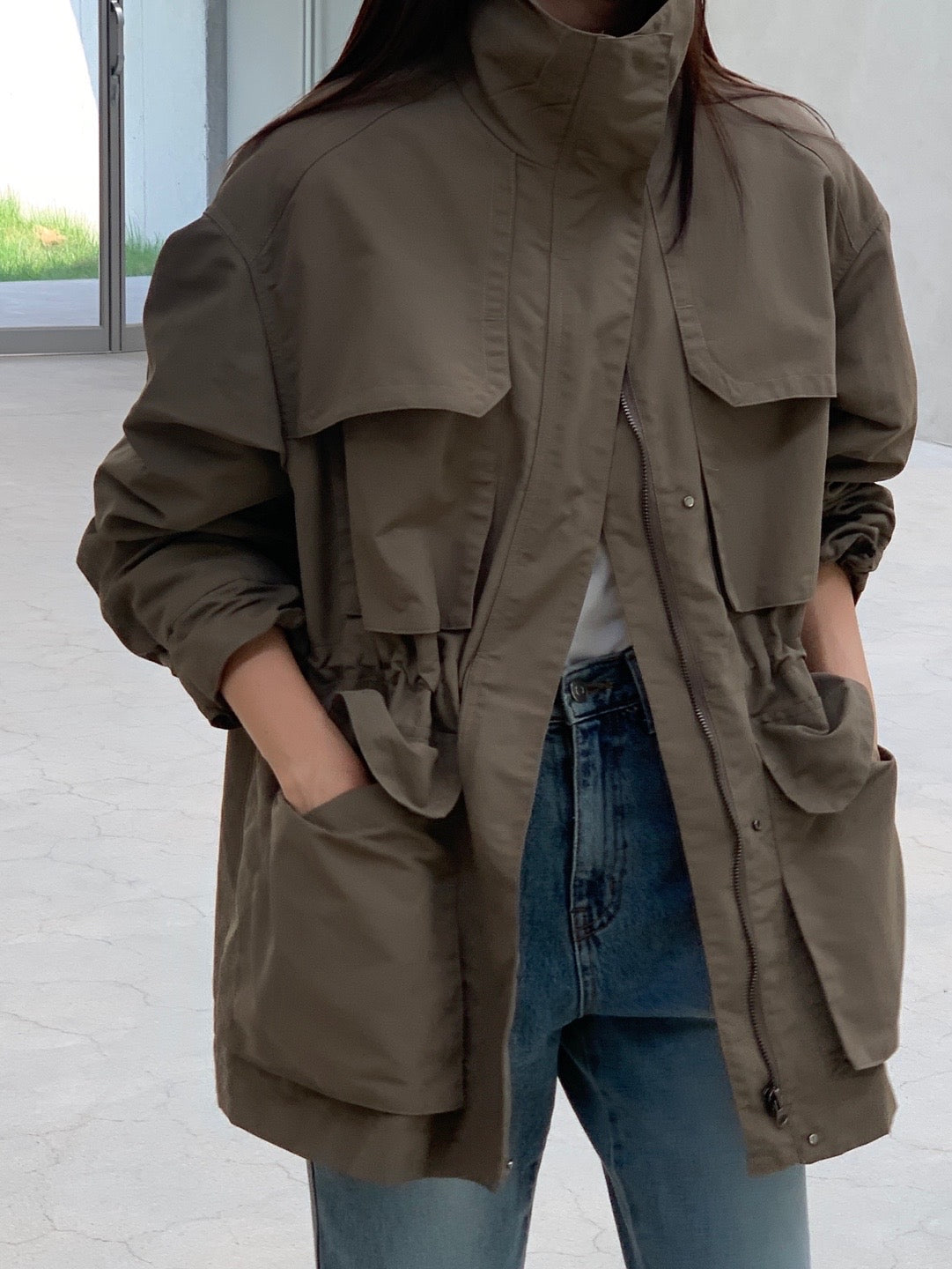 Autumn Nylon Utility Parka