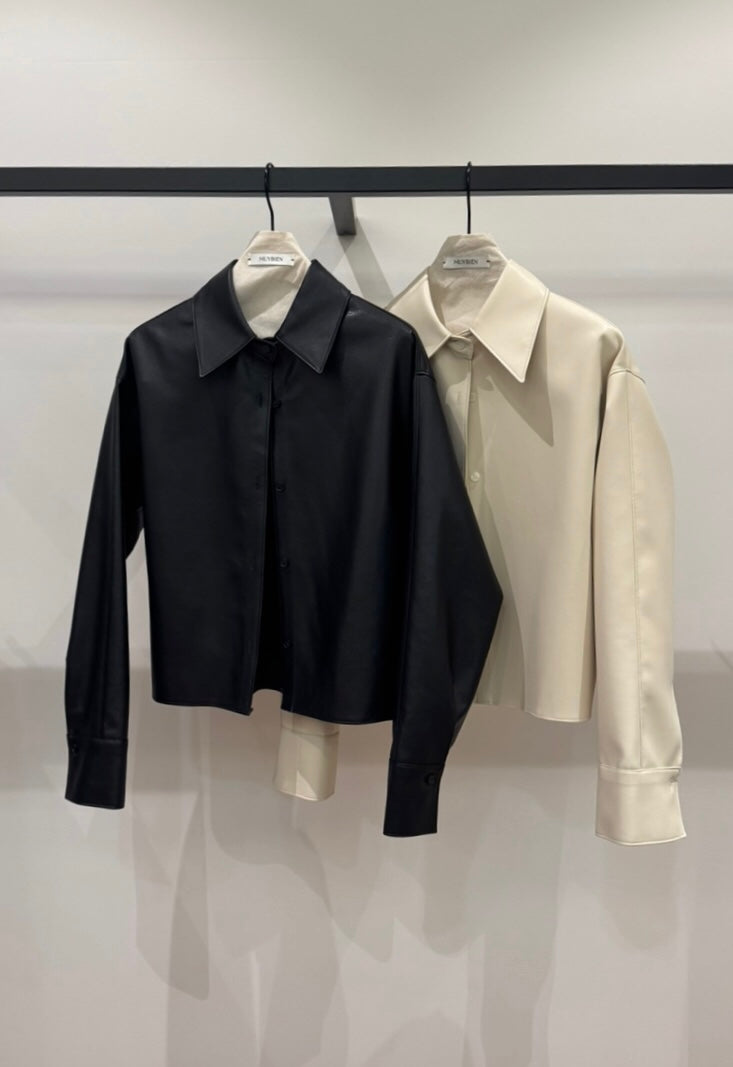 Vegan Leather Shacket