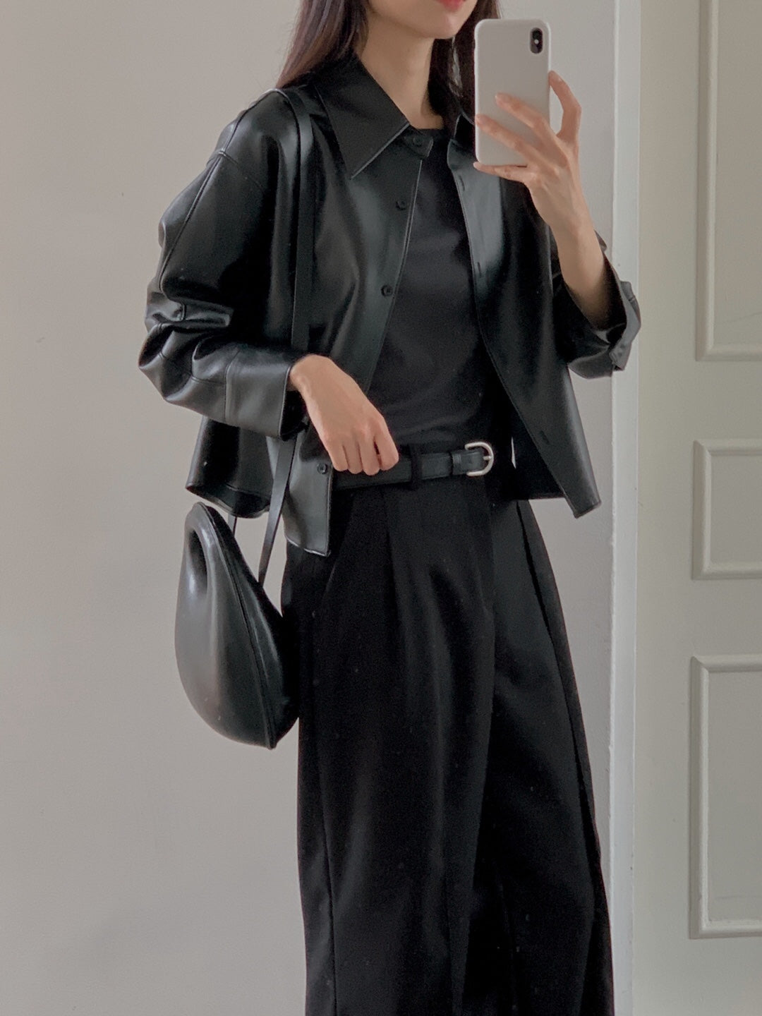 Vegan Leather Shacket