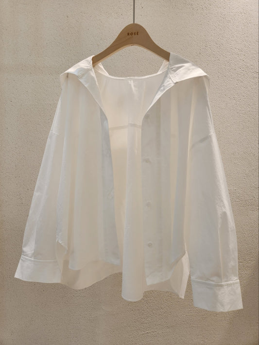 Essential Hooded Cotton Shacket