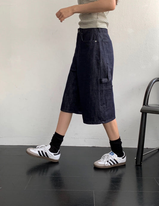 <Essential><Pre-Order>Non Fade Denim Jorts