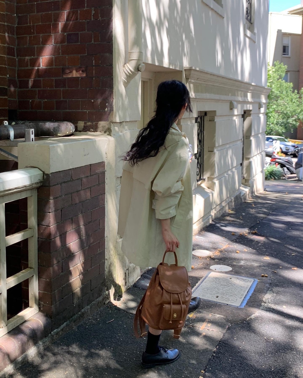 Hooded Nylon Trench Coat