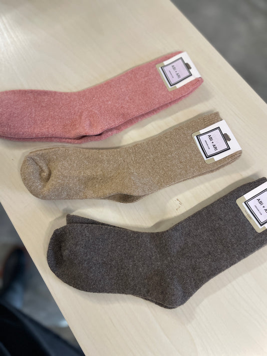 Mare Cashmere Blend Solid Socks