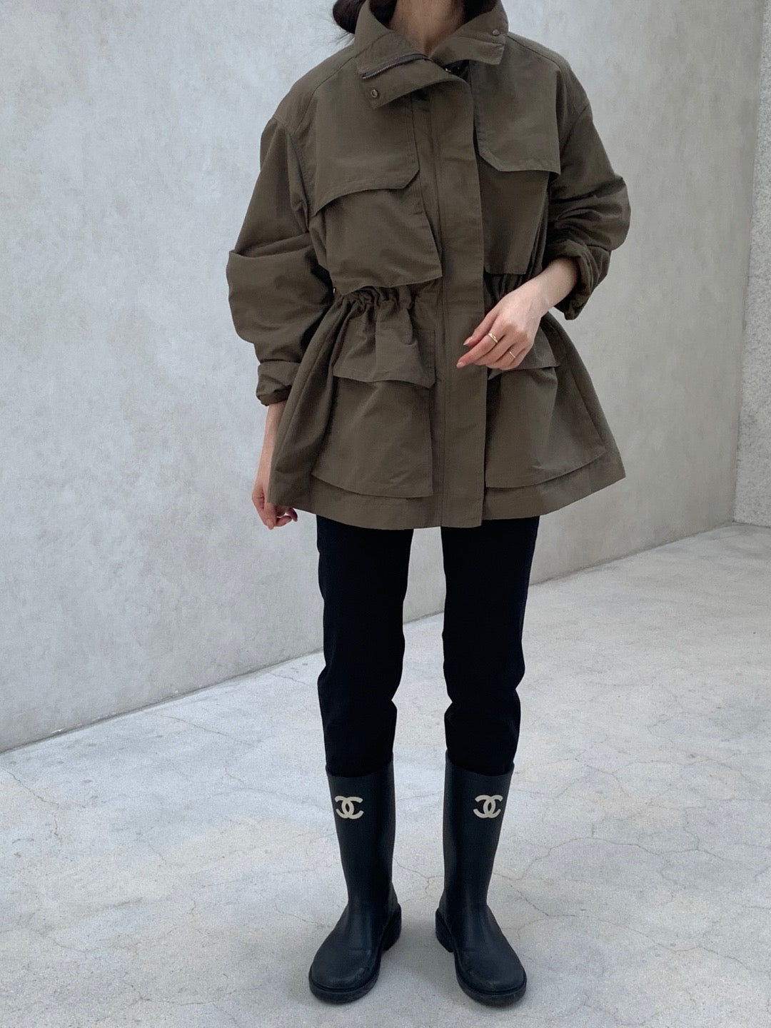 Autumn Nylon Utility Parka