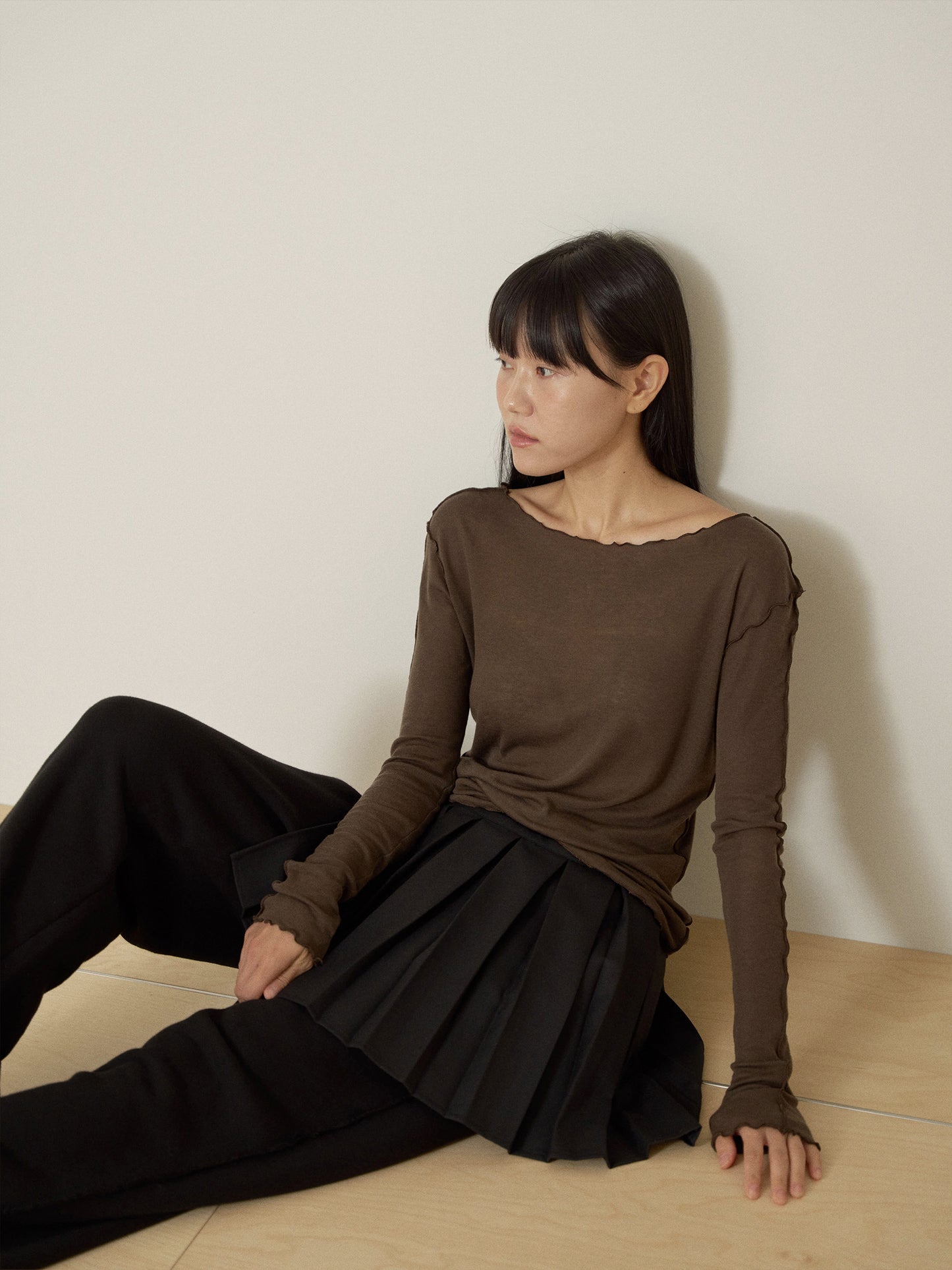 <Essential> Wave Edge Long Sleeve T - Best seller