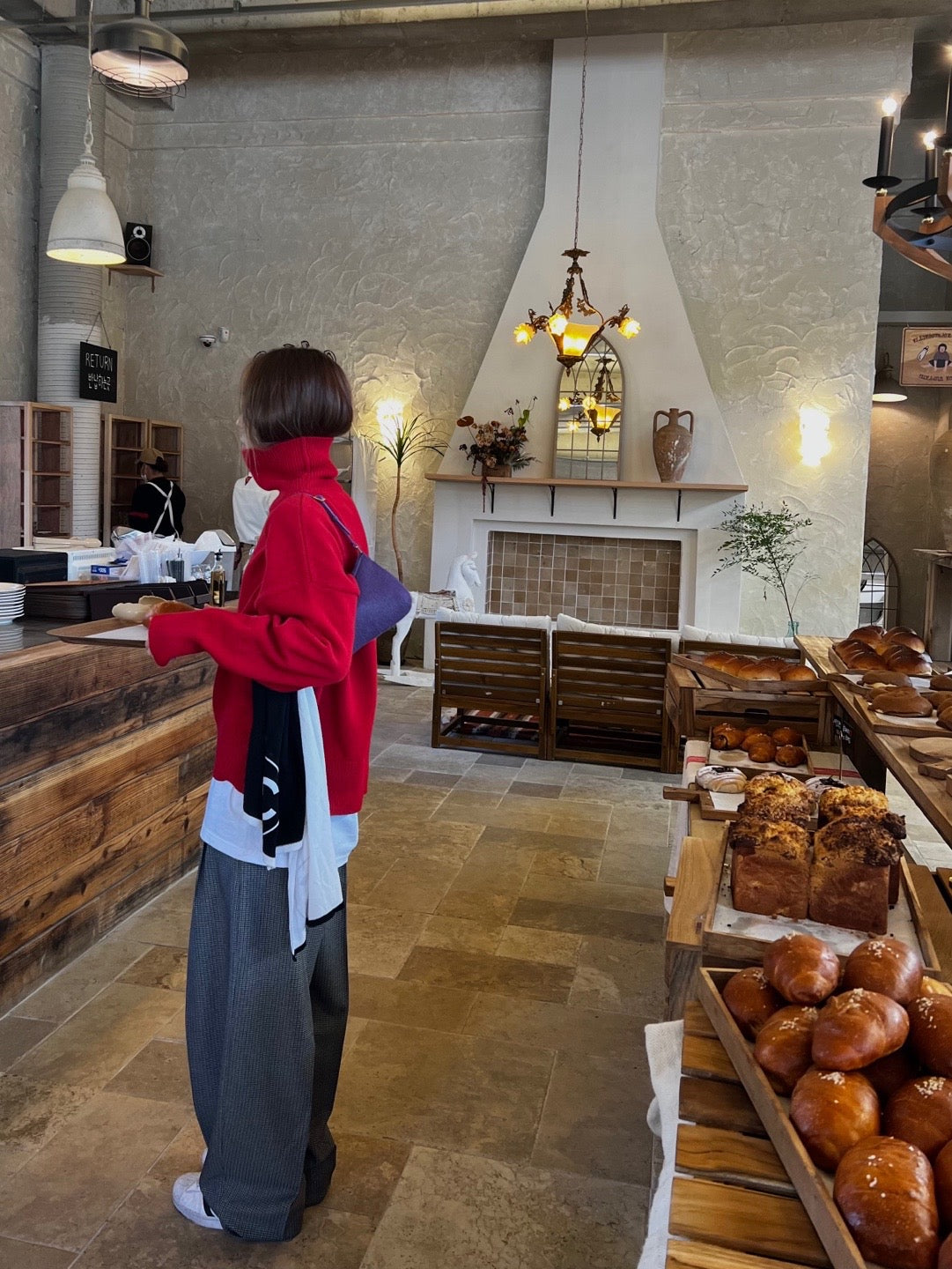 Pleat Front Houndstooth Slacks