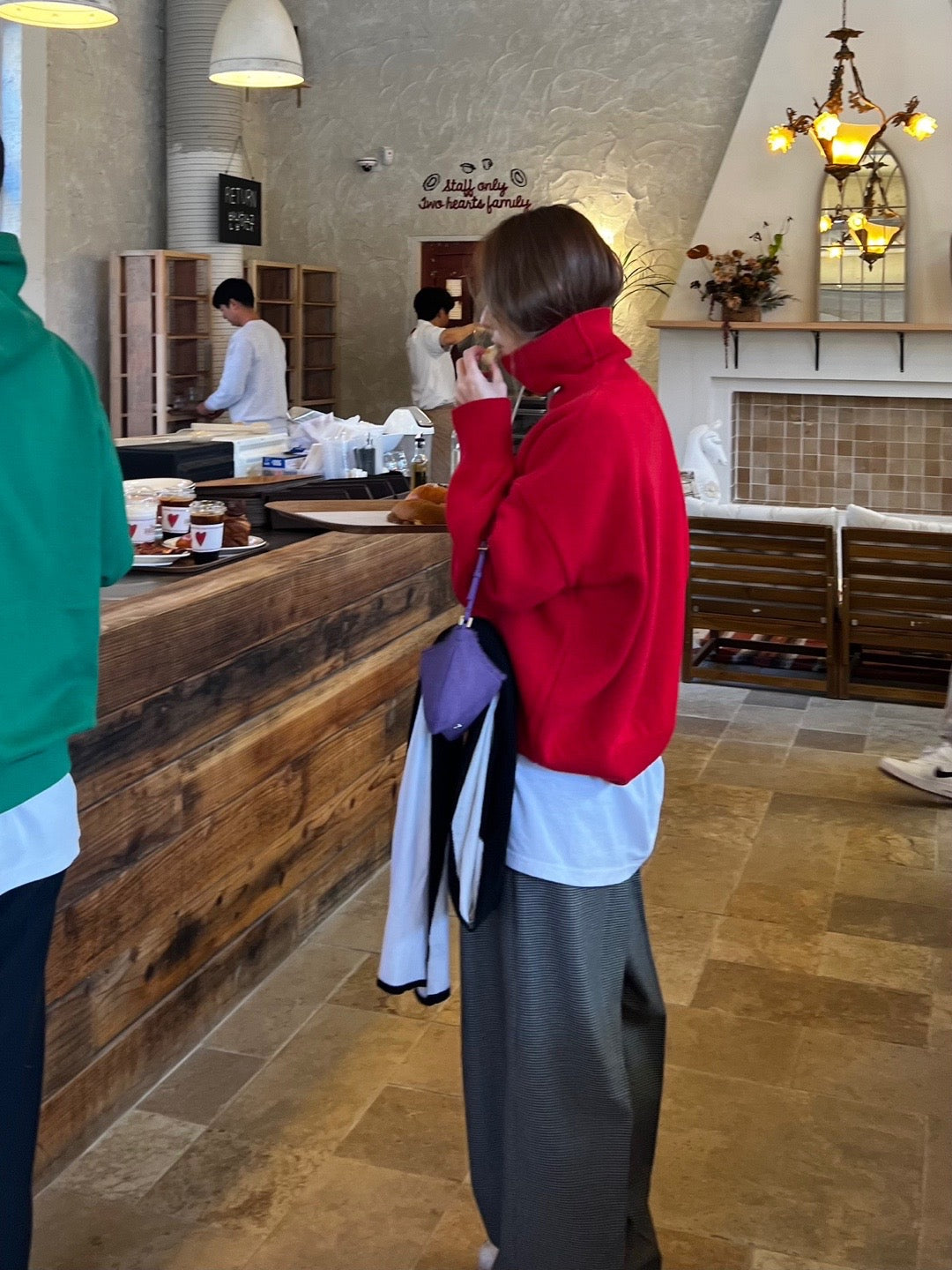 Pleat Front Houndstooth Slacks