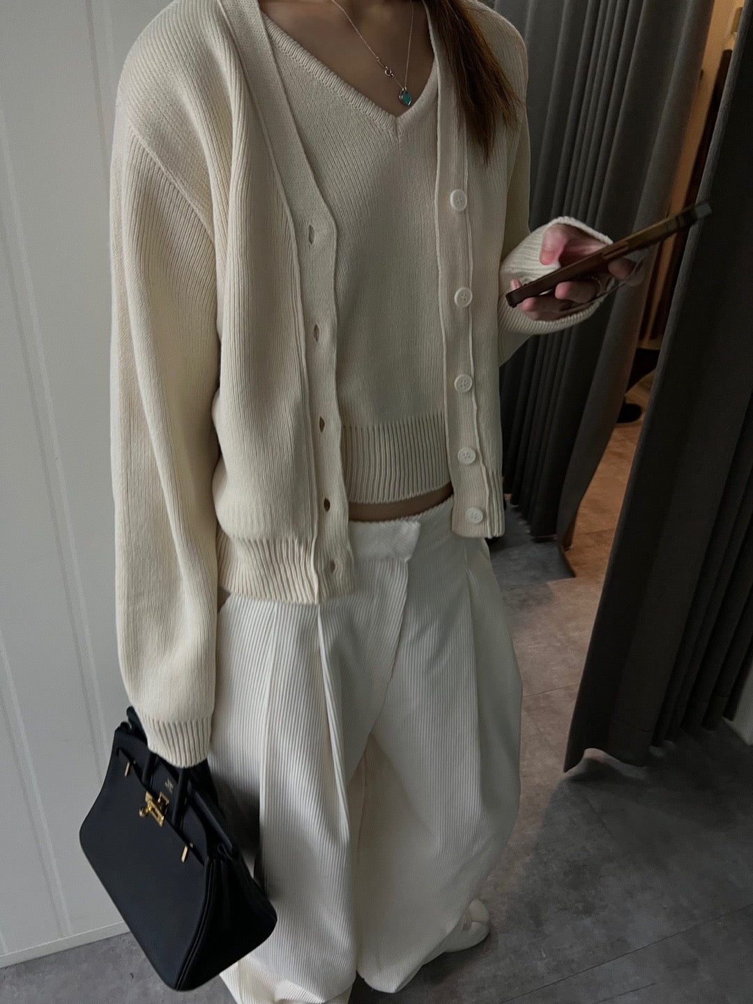 Corduroy Wide Leg Slacks