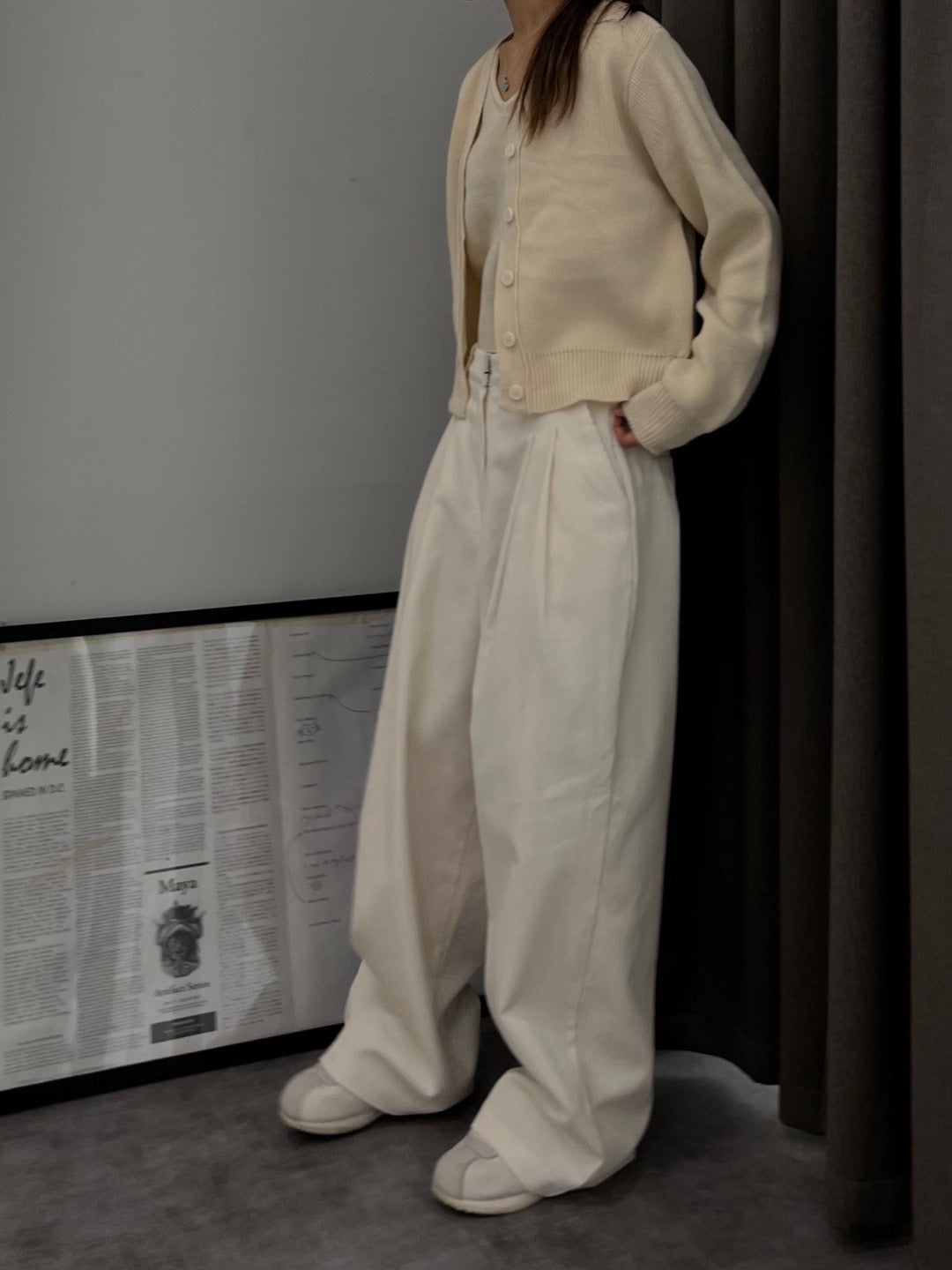 Corduroy Wide Leg Slacks